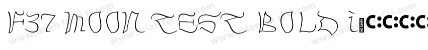 F37 Moon Test Bold I字体转换